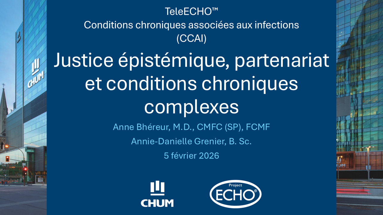 Capsule – Justice épistémique, partenariat et conditions chroniques complexes